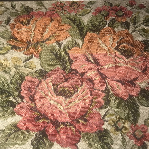 Vintage floral tapestry bag with glitter effect - Picture 3 of 11